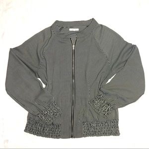 Maurice’s Black & White Striped Jacket